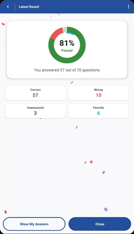 Progress and test-result analysis in GodKänt